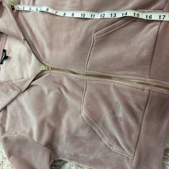 Express Velour Zip-Up Hoodie - Size XS. - Picture 5 of 5